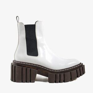 Stella McCartney White Emilie Platform Boots